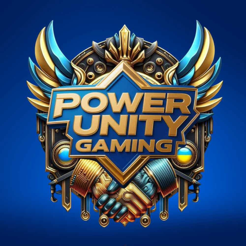 App banner showing PowerUnityGaming mobile app for Android and iOS download